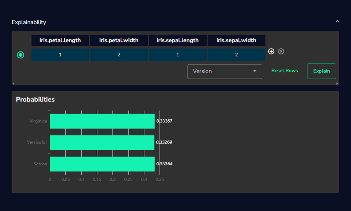 axonis platform screenshot with probability graph